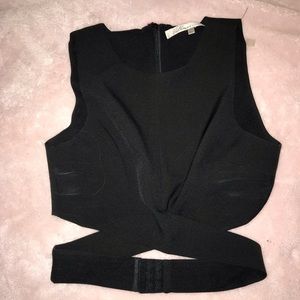 black crop top